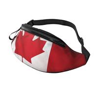 Canadian flag Fanny Pack for Men Women, Waterproof Sports Waist Bag Fashion Belt Bag Crossbody Bags Hip Bum Bag with Adjustable Strap Large Sling Bag Purse for Travel Hiking