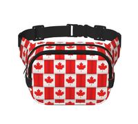 Canadian Flag Fanny Packs for Women Men, Fashion Waist Packs for Workout Running Traveling Hiking