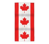 Canadian Flag Fashion Printed Long Bath Towel For Pool Side Seaside Holiday