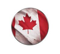 Canadian Flag Fridge Magnet Sticker, Round Magnets for Kitchen, Alloy Refrigerator Magnetic Freezer Decor Accessories, Home, Cabinet, and Photos, DIY, Art Projects