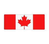 Canadian Flag Gaming Desk Mat, Wide Surface Desk Pad for Keyboard, Mouse and Improved Gaming Stability