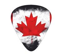 Canadian flag Guitar picks 12 pieces, ABS material, smooth edges, comfortable feel, 3 optional thicknesses