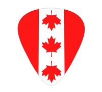 Canadian flag Guitar picks, thin, medium, heavy, 12 pieces, suitable for guitar, bass, electric guitar, ukulele, wear-resistant guitar picks,
