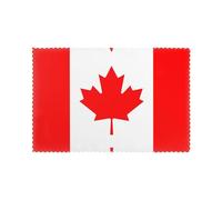 Canadian Flag Heat Resistant Placemats For Dining Table Set Of 6 Waterproof Wipeable Washabletable Mats