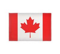 Canadian Flag Heat Resistant Placemats For Dining Table Set Of 6 Waterproof Wipeable Washabletable Mats