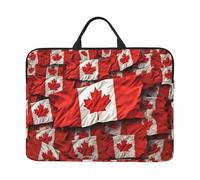 Canadian Flag Laptop Case Sleeve 14" Laptop Bag Shockproof Computer Carrying Cover Protective Notebook Case