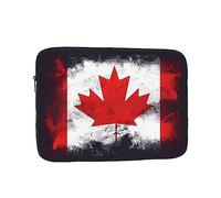 Canadian Flag Laptop Sleeve Case 10 Inch Suitable For Notebook Computer Tablet Traveling Carrying Simple Case