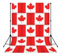 Canadian Flag Lightweight Photo Backdrop Soft Background For Indoor Shooting, Party & Live Streaming - 5x7ft