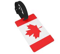 Canadian Flag Luggage Tag Durable ID Tag for Suitcase & Travel Bag, Travel Essential