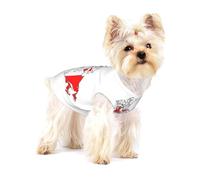 Canadian Flag Map Print Dog Shirt,Dog Shirt Vest for Small Breeds Like Chihuahuas,Yorkies, and Puppies