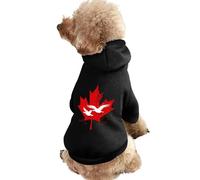 Canadian Flag Maple Duck Cute Dog Hooded Sweatshirt Warm Cat Hoodies Clothes Funny Pullover Sweater for Small Medium Large Pet