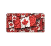 Canadian Flag Mouse Pad Gaming Mousepad Desk Mat Smoothing Rubber Mousepad for Fluid Control Ultra-Stable Non-Slip Rubber Base Mouse Pad (24x12 in)