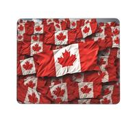 Canadian Flag Mouse Pad Waterproof Gaming Mousepad for Office Computer Mousepads for Desk Pad with Non-Slip Rubber Base Washable Cloth Mouse Mat 7 x 8.6 in