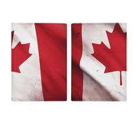 Canadian Flag Passport Holder with Card And Ticket Slot, PU Leather Passport Case Easy Access, Travel Essentials Document Organizer Waterproof Travel Wallet for Men Women