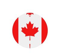 Canadian Flag Pattern Car Air Fresheners 4 Pcs Round Shape Hanging Aromatherapy Tablets Scented Fresheners For Bedroom Bathroom