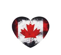 Canadian Flag Pattern Car Air Fresheners 6 Pcs Heart Shape Hanging Aromatherapy Tablets Scented Fresheners For Bedroom Bathroom