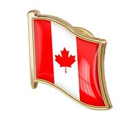 Canadian Flag Pin Badge Metal Lapel Pin Brooch Canadian Flag Novelty Gift Lapel Tie Pin Badge Accessory