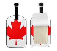 Canadian Flag Print 4.3 x 2.76 inch Cute Tags Elegant Luggage Tags Suitcases Stylish Travel Accessories