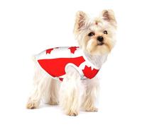 Canadian Flag Print Dog Shirt,Dog Shirt Vest for Small Breeds Like Chihuahuas,Yorkies, and Puppies