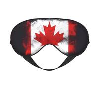 Canadian Flag Print Eye Mask for Comfortable Sleep – Elastic Nighttime Shade, Perfect for Plane, Travel, and Meditation