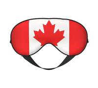 Canadian Flag Print Eye Mask for Sleeping Light Blocking,Soft Breathable Eye Mask,Adult Party Eyeshade Favors