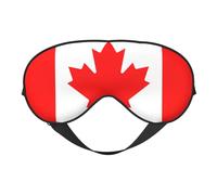 Canadian Flag Print Functionality Cozy Eye Mask Adjustable Strap Nap Night Travel Camping Yoga Relax