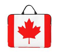 Canadian Flag Print Laptop Carrying Case, Laptop Sleeve Case, Computer Bag, Traveling Computer Cover For 14 Inch