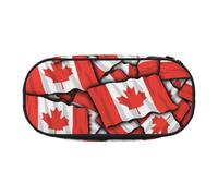 Canadian Flag Print Pencil Pouch for Kids Fun Pencil Case Pouch for Girls Large Pen Case with Zipper, Portable Pencil Bag Holder for School Sudent Teacher Stationery