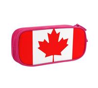 Canadian Flag Print Pencil Pouch Storage Cosmetics Art Tools Supplies Students Teachers Versatile Use