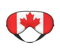 Canadian Flag Print Silk Like Sleep Eye Mask Comfortable Blindfold Adjustable Soft Eye mask for Sleep