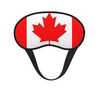 Canadian Flag Print Sleep Mask for Side Sleepers Cup-Shaped Blackout Eye Mask Shades Cover for Men and Women