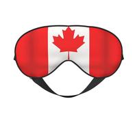 Canadian Flag Print Soft Eye Mask for Women Men Night Sleep Travel Nap