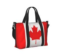 Canadian Flag Print Travel Duffle Bag,Handheld Shoulder Weekender Overnight Bag for Travel,Gym,Yoga