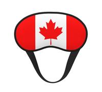 Canadian Flag Print Unisex Blackout Sleep Mask Comfortable Eye Mask for Travel Meditation Sleep Travel