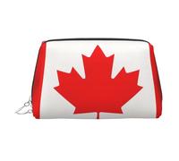 Canadian Flag Printed Handheld Makeup Case, Spacious Toiletry Organizer Designed for Brushes and Toiletries
