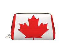 Canadian Flag Printed Handheld Makeup Case, Spacious Toiletry Organizer Designed for Brushes and Toiletries
