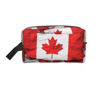 Canadian Flag Printed Makeup Bag Travel Portable Cosmetic Bag Large Capacity Makeup Case Toiletry Handbag Organiser for Women