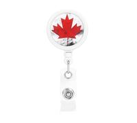 Canadian Flag Retractable Badge Holder Convenient and Durable for Offices Schools and Hospitals Use