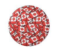 Canadian Flag Round Badge - Durable Tin Plate Design With Full Front Print, Perfect For Custom Gifts And Apparel Decoration