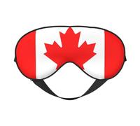 Canadian Flag Sleep Mask,100% Natural Mulberry Silk Eye Mask with, Ultra-Soft Eye Covers for Sleeping, Travel, Nap