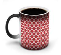 Canadian Flag Stylish Heat Sensitive Coffee Mug with Handle 12 Oz Ceramic Color Changing Cups