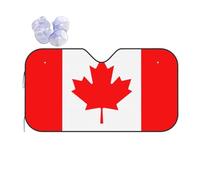 Canadian Flag Sun Shade - Folding Car Front Window Sunshade for Cars SUV Trucks,Max UV Blocking and Keep The Vehicle Cool