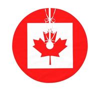 Canadian flag Tree skirt, Christmas family gatherings, indoor and outdoor decorations for Christmas trees