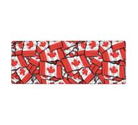 Canadian Flag Washable Keyboard Mat Oversized Desk Pad for Easy Cleaning and Enhanced Workspace