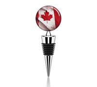 Canadian Flag Wine Bottle Stoppers, Vacuum Wine Preserver