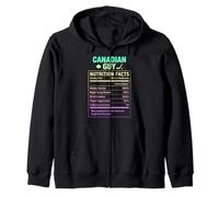 Canadian Guy Men and Boys with Canadian Roots Zip Hoodie