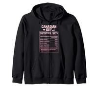 Canadian Guy Men and Boys with Canadian Roots Zip Hoodie
