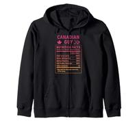 Canadian Guy Men and Boys with Canadian Roots Zip Hoodie