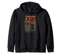 Canadian Guy Men and Boys with Canadian Roots Zip Hoodie