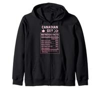 Canadian Guy Men and Boys with Canadian Roots Zip Hoodie